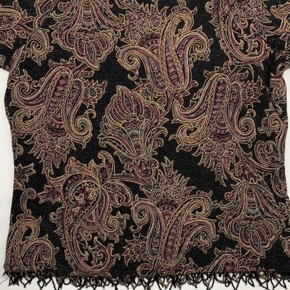 ConradC Long Sleeve Paisley Shirt/Top Size Small - Picture 8 of 8